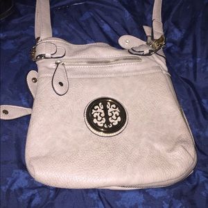 Tan Crossbody satchel purse